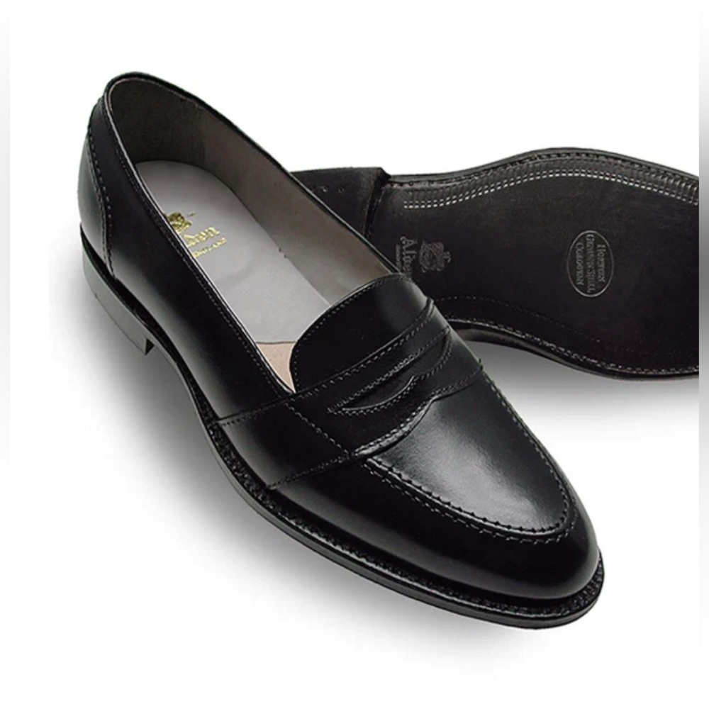 ALDEN 681 Full Strap Slip On Loafer Shoes Aberdeen Last Black Men’s 11 1/2 B